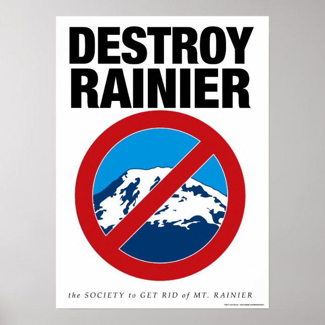 Affiches Détruire l'affiche de Rainier (Devant)