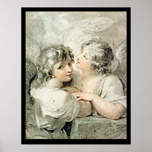 Affiches Deux anges, 18ème siècle