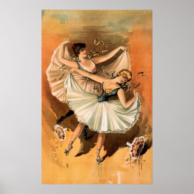 Affiches "Deux Ballerinas" imprimé/affiche (Devant)
