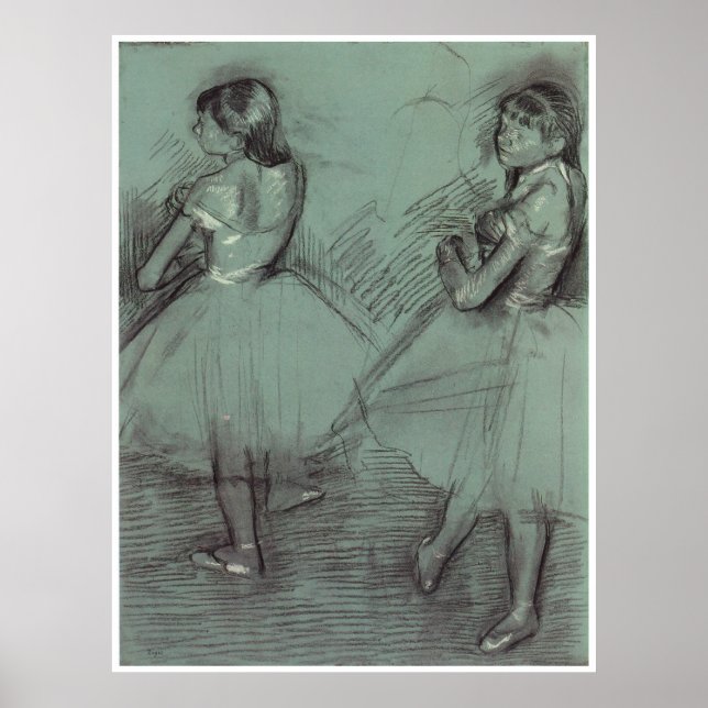 Affiches Deux danseurs, c. 1879, Edgar Degas (Devant)