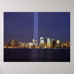 Affiches Deux faisceaux de lumière