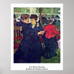 Affiches Deux Femmes Dansant, Par Henri De Toulouse-Lautrec