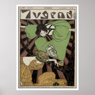 Affiches Deux filles - art Nouveau