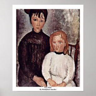 Affiches Deux Filles De Modigliani Amedeo