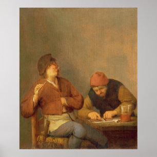 Affiches Deux fumeurs dans un intérieur, 1643
