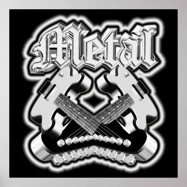 Affiches Deux guitares (Devant)