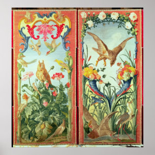 Affiches Deux panneaux de tapis transformés en pliage