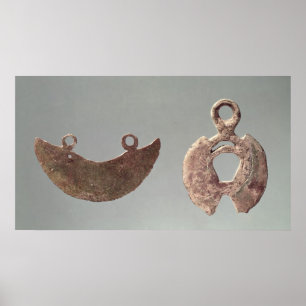 Affiches Deux rasoirs, du cimetière Hallstatt