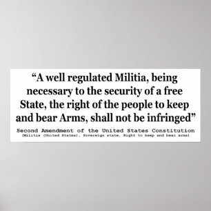 Affiches Deuxième amendement à la Constitution des États-Un