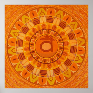Affiches Deuxième Chakra Mandala