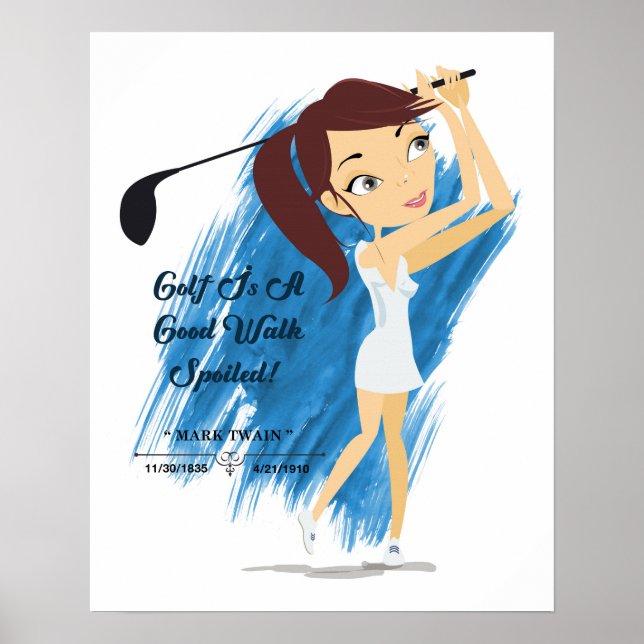 Affiches Devis de golf (Devant)