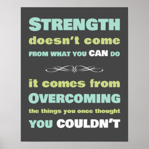 Affiches Devis de motivation de la force