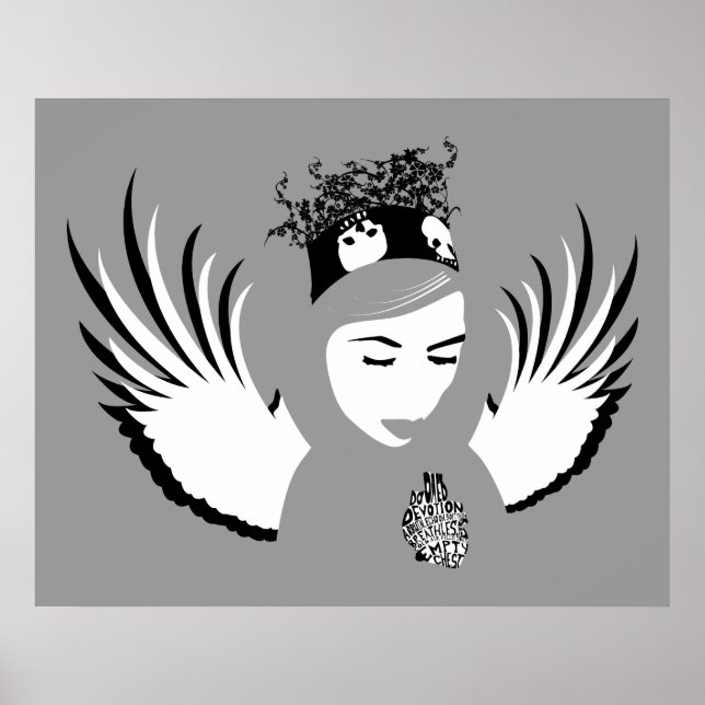 Affiches dévotion condamnée : ange perdu (Devant)