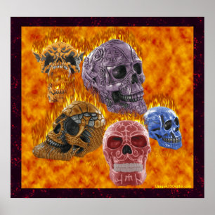 Affiches Dia de Los Muertos