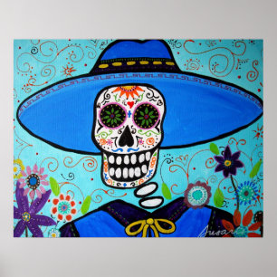 AFFICHES DIA DE LOS MUERTOS MARIACHI