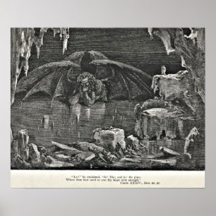 Affiches Diable de l'enfer de Dante dans l'illustration