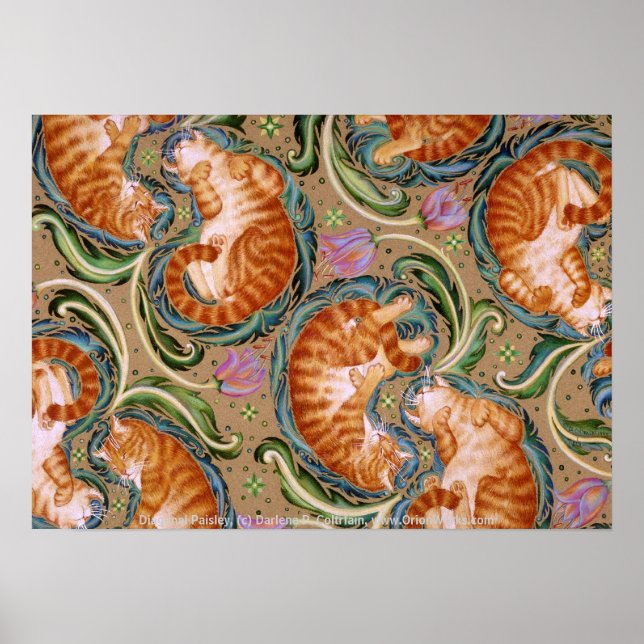 Affiches Diagonal Paidlsy, par Darlene P. Coltrain (Devant)