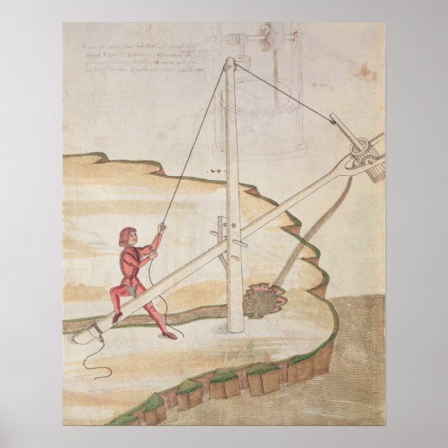 Affiches Diagramme d'une méthode d'approvisionnement en eau (Devant)