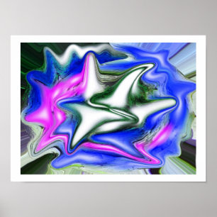 Affiches Diamant naturel glace et neige art