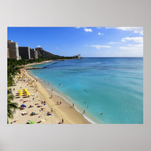 Affiches Diamond Head et Waikiki