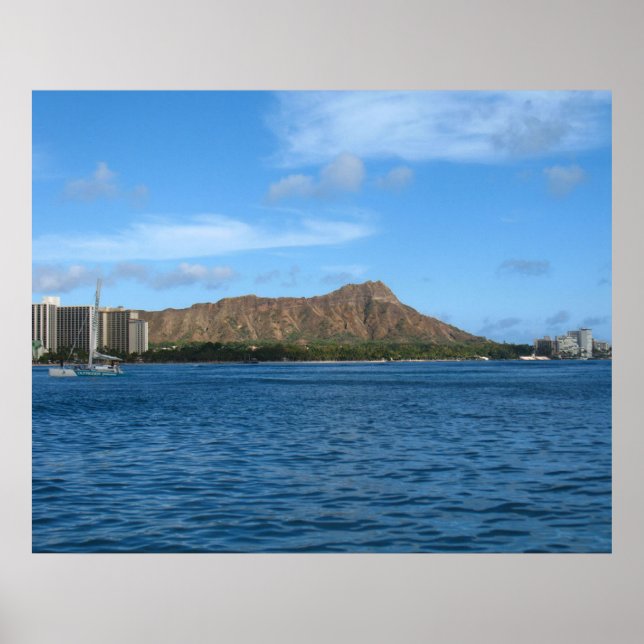 Affiches Diamondhead Oahu Hawaii (Devant)