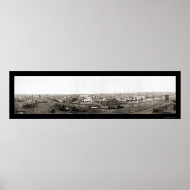 Affiches Dickinson North Dakota Photo 1914 (Devant)