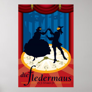 Affiches Die Fledermaus, Opéra