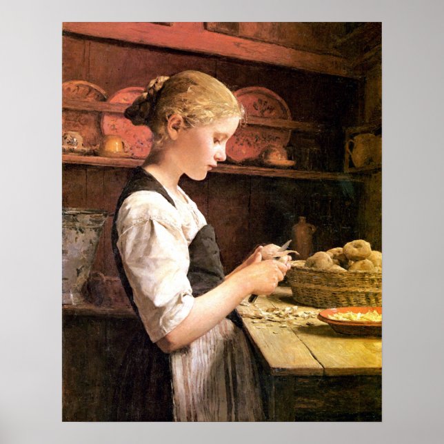 Affiches Die kleine Kartoffelschälerin (Devant)