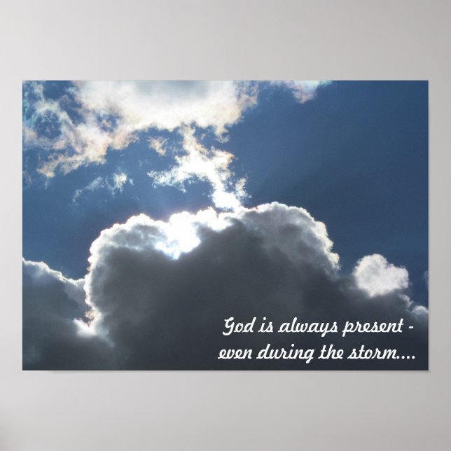 Affiches Dieu dans la tempête (Devant)