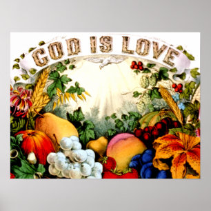 Affiches Dieu est COPIE d'affiche d'amour