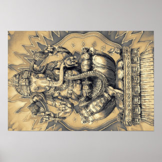 Affiches dieu hindou or Ganesh