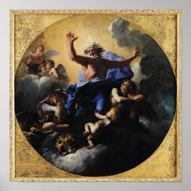 Affiches Dieu le Père porté par les anges (Devant)