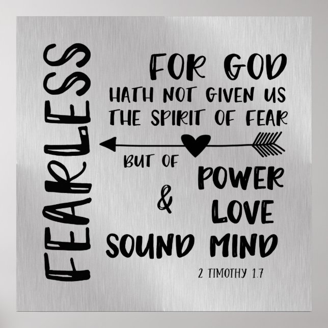 Affiches Dieu ne nous a pas donné l'esprit de l'Écriture de (Devant)