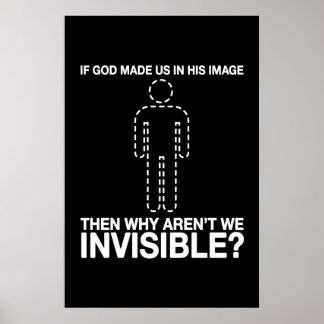 Affiches dieu nous a fait à son image, pourquoi ne sommes-n