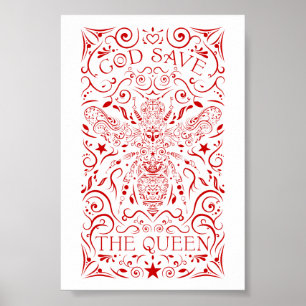 Affiches dieu sauve la reine abeille