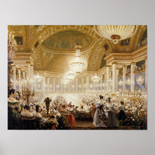 Affiches Dîner aux Tuileries en 1835 (Devant)