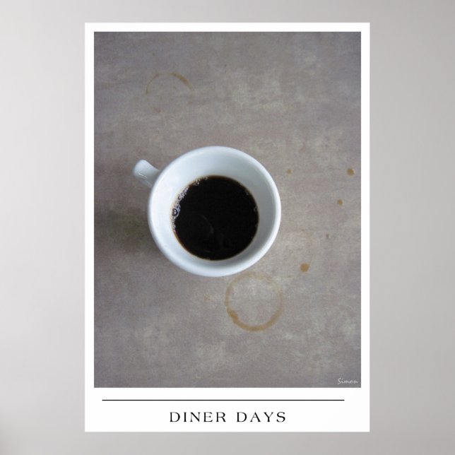Affiches Diner Days - Envoyer Coffee Art (Devant)