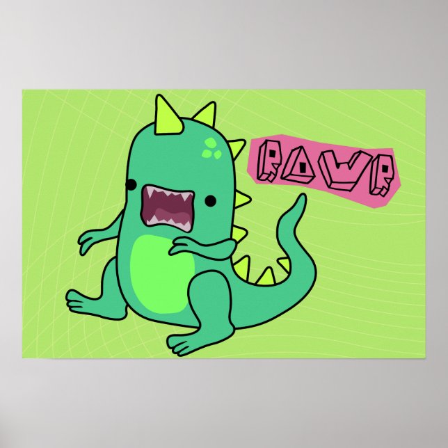 Affiches Dino Rawr (Devant)
