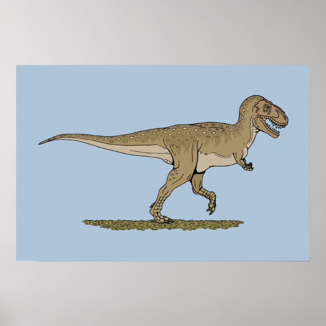 Affiches Dinosaure crétacé Tyrannosaurus rex (Devant)