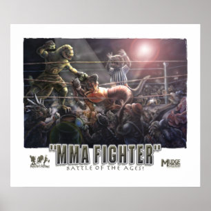 Affiches Dinosaurs MMA Fight