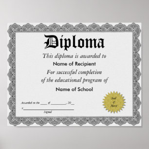 Affiches Diplôme