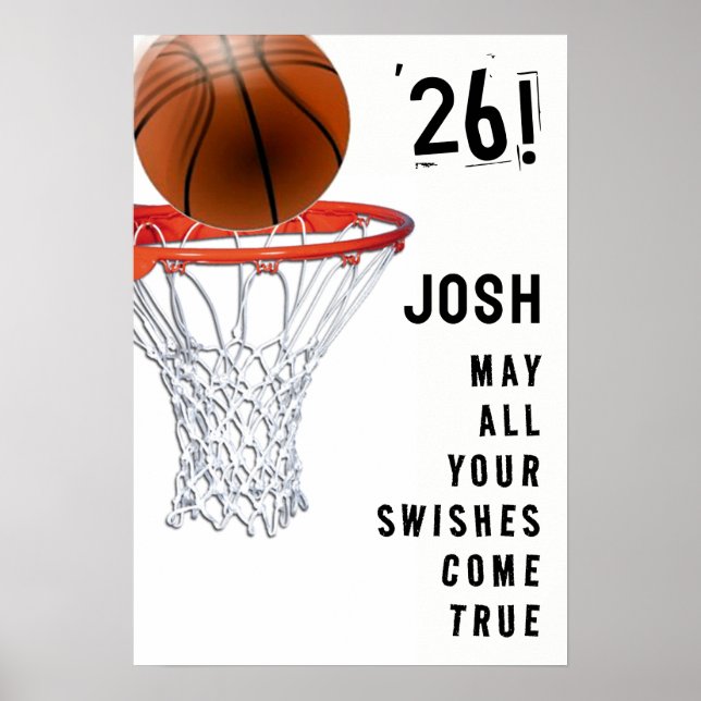 Affiches Diplôme de basketball (Devant)