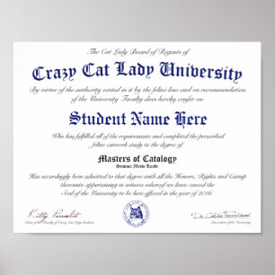 Affiches Diplôme de CCLU - joint de marine - portrait de