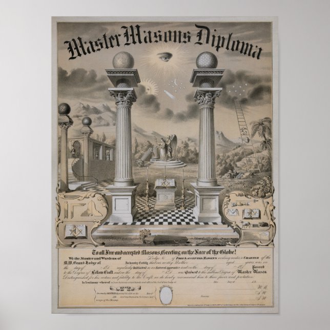 Affiches Diplôme Master Mason (Devant)