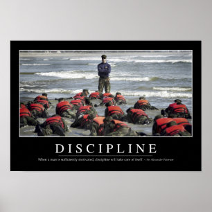 Affiches Discipline : Citation Inspirationnelle