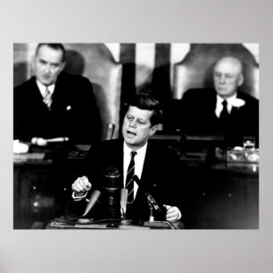 Affiches Discours du Président John F. Kennedy Men sur la L
