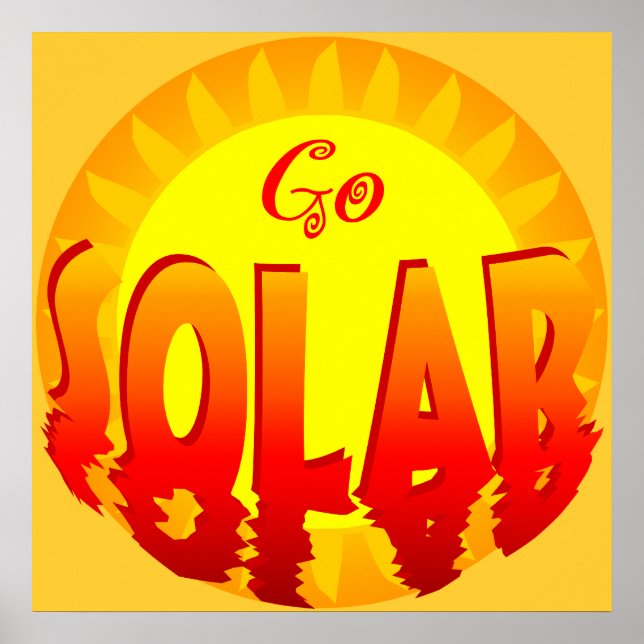 Affiches Disparaissent l'affiche à énergie solaire (Devant)