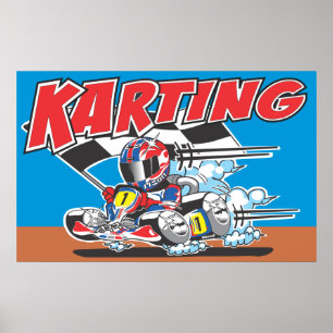 Affiches Disparaissent l'affiche de Karting