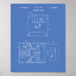 Affiches Disque disquette 1997 Brevet - Plan directeur