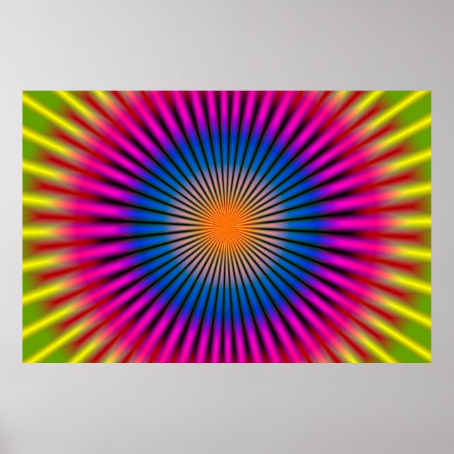 AFFICHES DISQUE HYPNO OPTIQUE RECTANGULAIRE (Devant)